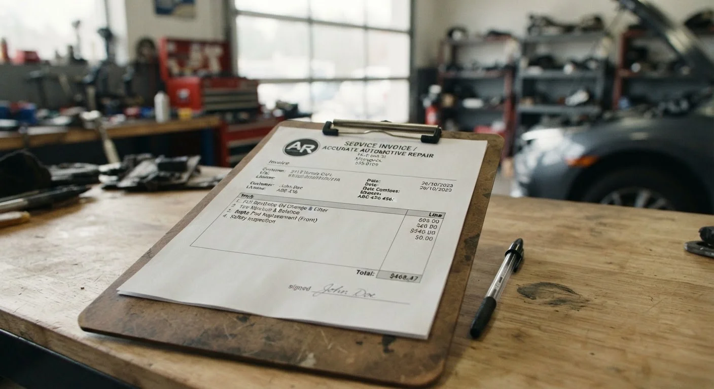A Driver's Guide to Understanding Every Line on a Service Invoice