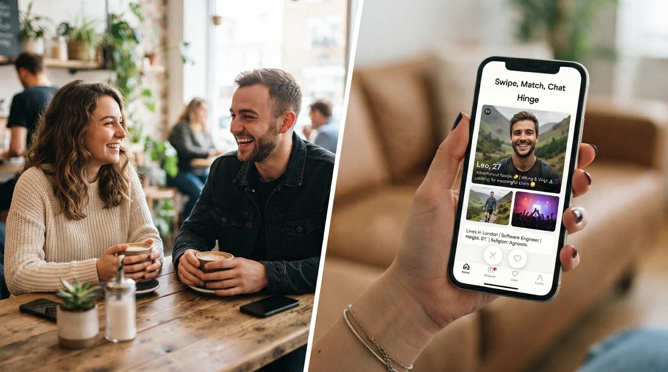 Old-School Dating vs. App Dating: What's Actually Different