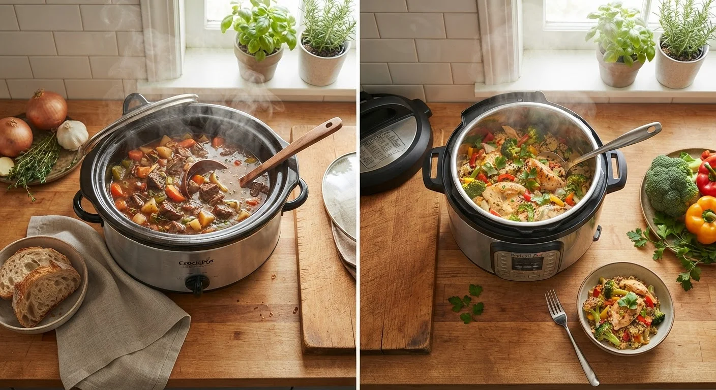Slow Cooker Meals vs. Pressure Cooker Meals: Which Suits Your Day?